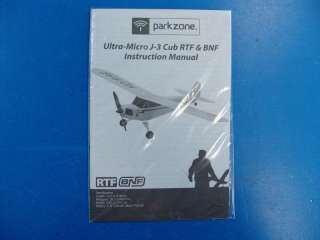 ParkZone BNF Ultra Micro J 3 Cub DSM RC R/C Electric Airplane Parts 