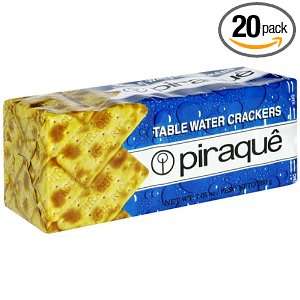 Piraque Table Water Cracker, 7 Ounce Boxes (Pack of 20)  
