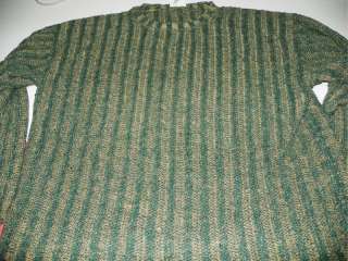  Ireland Handloomed Linen Cotton Sweater Greenish Short XL X Large 