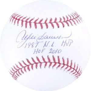    Details 1987 NL MVP and HOF 2010 Inscriptions