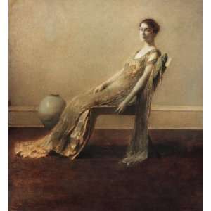  Hand Made Oil Reproduction   Thomas Wilmer Dewing   24 x 