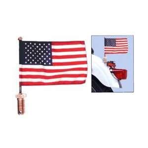  US Flag with Pole Hem