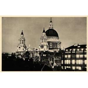  1943 London St. Pauls Cathedral Winston Churchill 