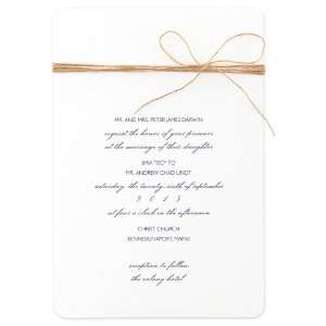  Violette Invitation with Standard White Wallet Envelope by 