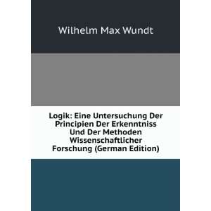   Forschung (German Edition) Wilhelm Max Wundt Books
