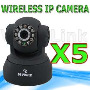 com 5*db Power Waterproof Black Wireless Wifi Ip Camera Network Cctv 