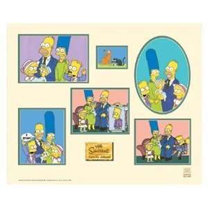  The Simpsons Family Album Framed Giclee 18 x 16 Toys 