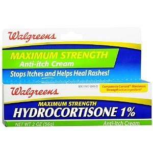   Hydrocortisone 1% Anti Itch Cream, 2 oz Health 