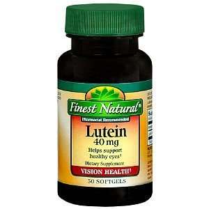  Finest Natural Lutein 40mg Softgels, 30 ea Health 