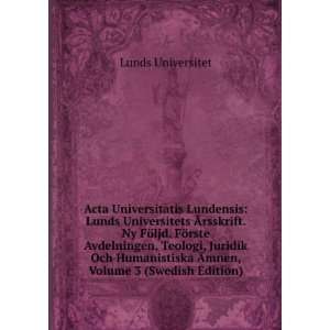   Ãmnen, Volume 3 (Swedish Edition) Lunds Universitet Books