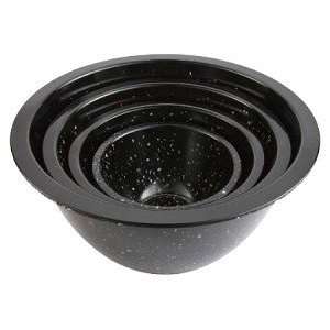  Zak Designs Confetti Mixing Bowls Black Set of 4 Kitchen 