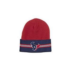  NFL Hat   Houston Texans Striped Knit Hat Sports 