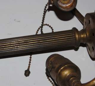 Antique HUBBELL Socket Cluster Acorn Pull Tiffany Handel Lamp Light 