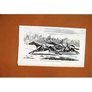  1857 Horse Racing Cesarewitch States Jockeys Whip