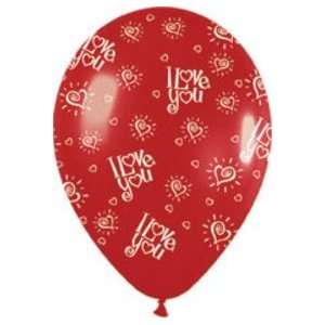   Balloons 8090 11 Love You Hearts Around Latex 50 Patio, Lawn & Garden