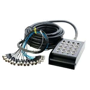  Hot Wires 12 Channel Audio Snake   50 Feet Musical 