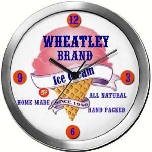  WHEATLEY 14 Inch Ice Cream Metal Clock Quartz Movement 