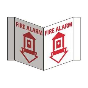 VS3R   VISI Sign, Fire Alarm, Red, 5 3/4 X 8 3/4, .125 Acrylic 