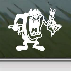  Tazmanian Devil Kill Bugs Bunny Taz Kids White Sticker 