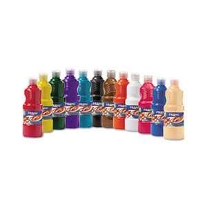  Ready to Use Tempera Paint, 12 Assorted Colors, 16 oz, 12 