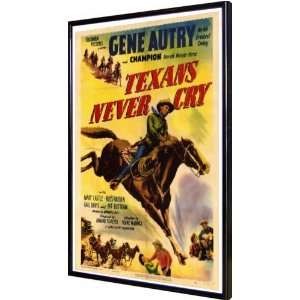  Texans Never Cry 11x17 Framed Poster