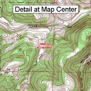  Topographic Quadrangle Map   Milltown, Indiana (Folded/Waterproof