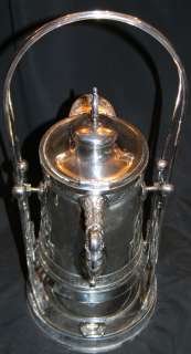 ANTIQUE PAIRPOINT SILVER PLATE TILT ICE WATER PITCHER  