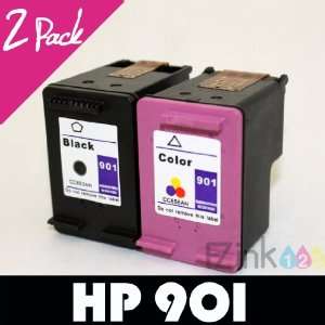  2 pk HP 901 Ink Cartridge Combo Pack CC653AN CC656AN for 