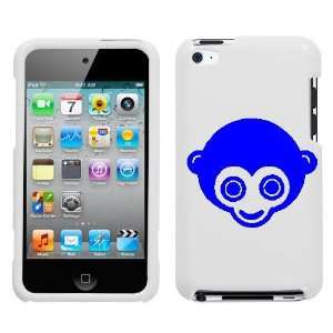   ITOUCH 4 4TH BLUE MONKEY ON A WHITE HARD CASE COVER 