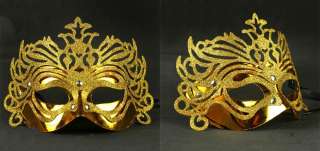 Venetian Party Masquerade Glitter Fancy Dress Mask 8Colours Ifn  