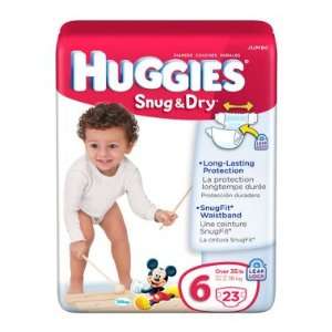  Huggies Snug & Dry Diapers, Size 6   23 ct Baby