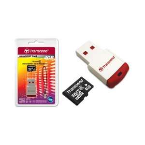  TRANSCEND, Transcend 4GB microSD High Capacity (microSDHC) Card 