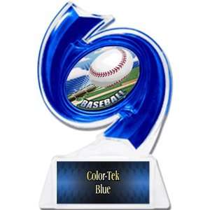  Baseball Hurricane Ice 6 Trophy BLUE TROPHY/BLUE TEK PLATE   HD 
