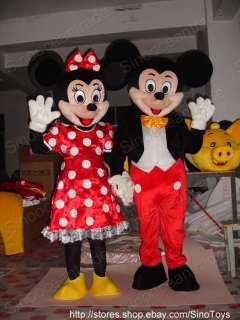 Mickey Mouse And Minnie Mouse 2 Mascot Costumes  
