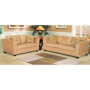  All new item 2 pc Sofa and love seat set with Buckskin 