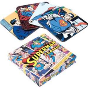 Superman Deluxe 4 Coaster Set 