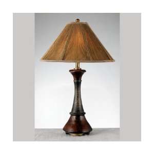   Quoizel 1 Light Table Lamp QM6904M Aged Wood & Metal