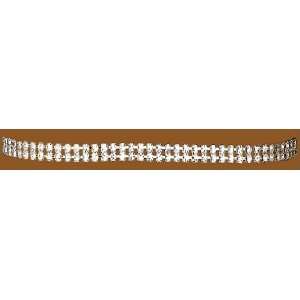    Austrian Crystal Hatband, Double, Made in the USA 