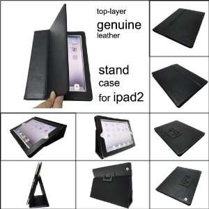  iGADGET iPad2 Folio GENUINE REAL TOP LAYER LEATHER Case 