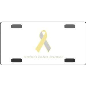  Menieres Disease Awareness Ribbon Vanity License Plate 