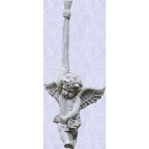  European Statue Angelic Medieval Hanging Home or Garden 