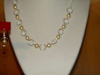 Avon Pearlesque Necklace Earring & Bracelet Gift Set  