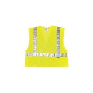  Class II Tear Away Polyester Fluorescent Lime Mesh Vest 