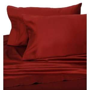  Home Decor Red Hotel 600 Thread Count Cotton Sateen Sheet 
