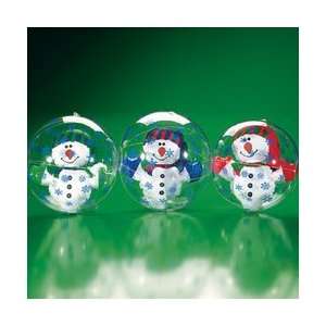  3 pc Inflatable Snowman Beach Balls Toys & Games