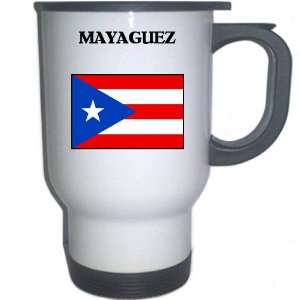  Puerto Rico   MAYAGUEZ White Stainless Steel Mug 