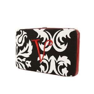   Snap Closure Wallet with Initial Embroidered ~ V 