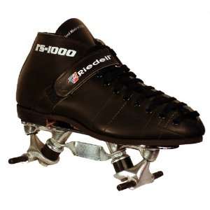  Riedell 125 Cyclone Pre mounted   Size 5   Black boot (men 