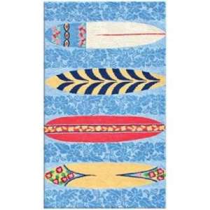  Surfer Boards Area Rug