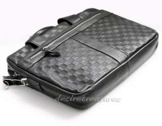 Top Grain Genuine Italian CALF Leather Men Briefcase Laptop Case 